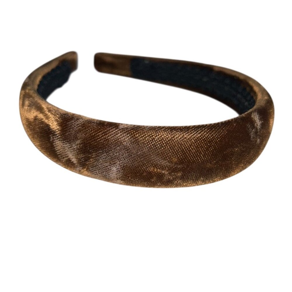 Deborah Rhodes Bloomingdales brown velvet head band